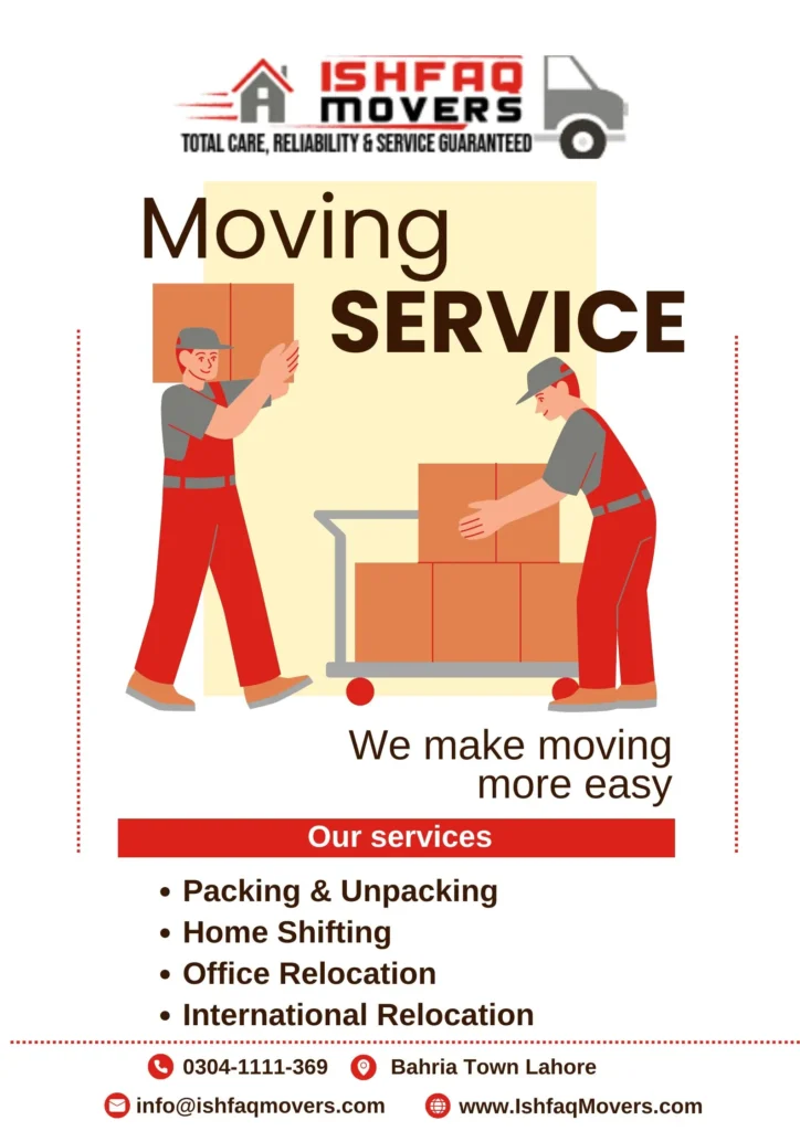 Moving And Packing Services In Lahore