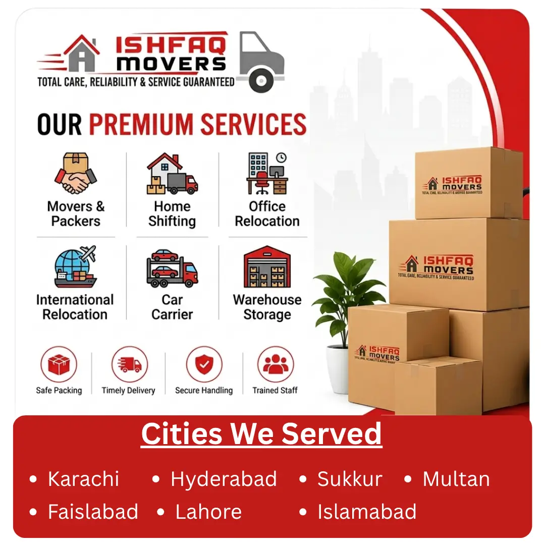 Ishfaq Movers And Packers Services movers and packers services in karachi