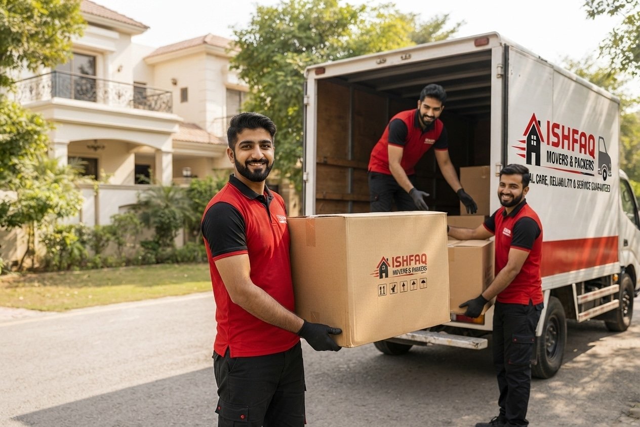 Professional residential moving service by Ishfaq Movers and Packers